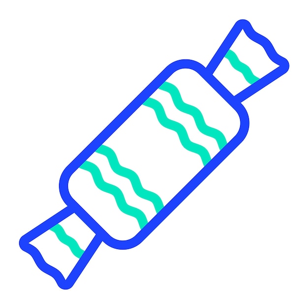 Ilustración del diseño del icono vectorial de caramelo