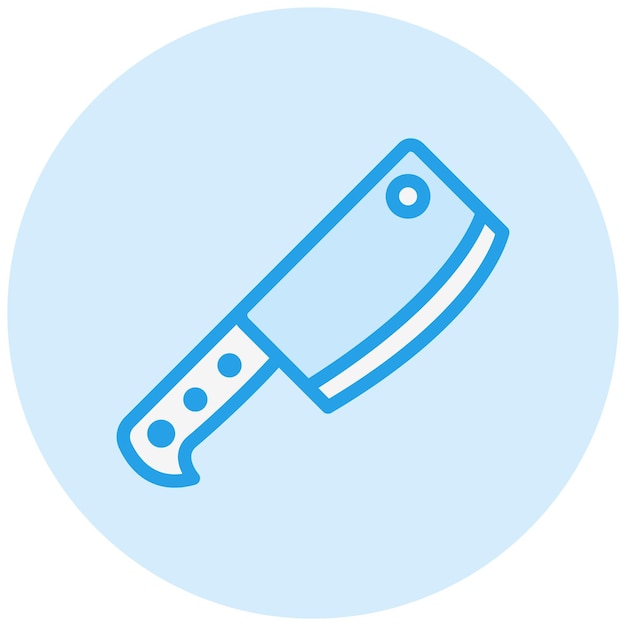 Ilustración del diseño del icono vectorial del carnicero