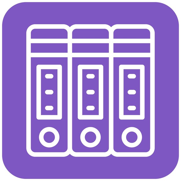 Ilustración del diseño del icono vectorial de la carpeta