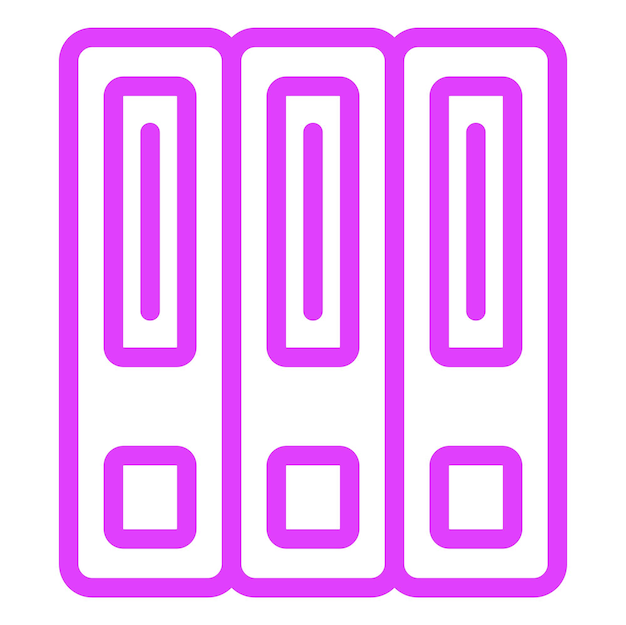 Ilustración del diseño del icono vectorial de la carpeta
