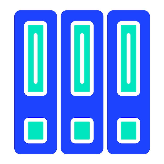 Ilustración del diseño del icono vectorial de la carpeta