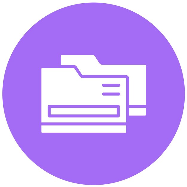 Ilustración del diseño del icono vectorial de la carpeta
