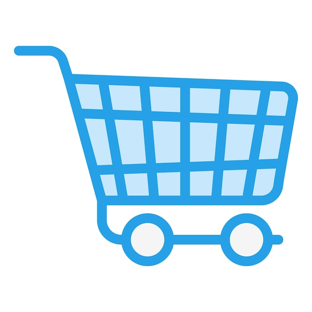 Ilustración del diseño del icono vectorial del carrito de compras