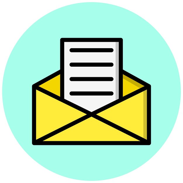 Ilustración del diseño del icono vectorial de la carta de portada