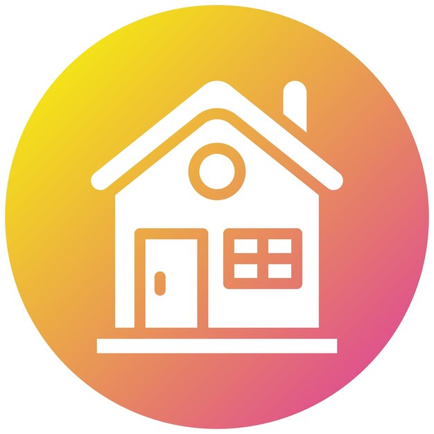Ilustración del diseño del icono vectorial de la casa