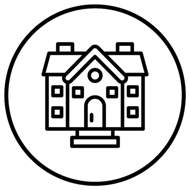 Ilustración del diseño del icono vectorial de la casa