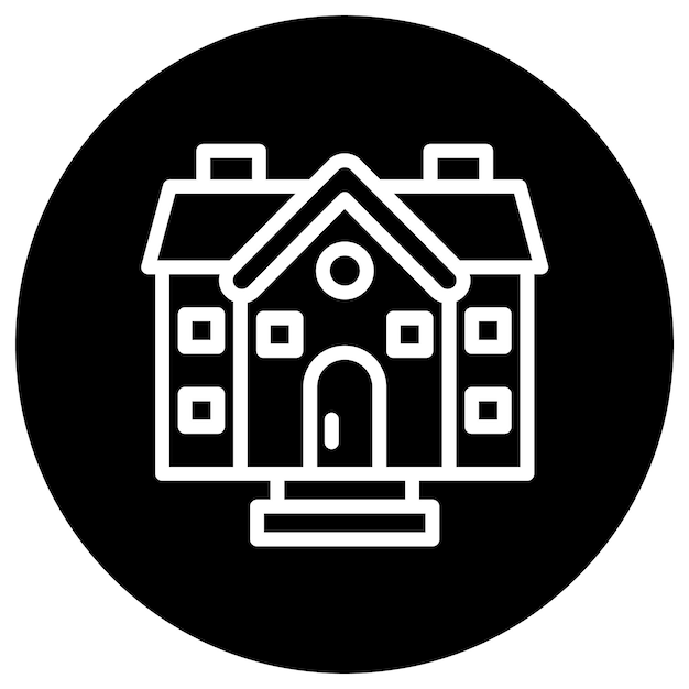 Ilustración del diseño del icono vectorial de la casa