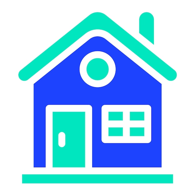 Ilustración del diseño del icono vectorial de la casa
