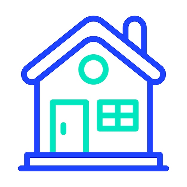 Ilustración del diseño del icono vectorial de la casa