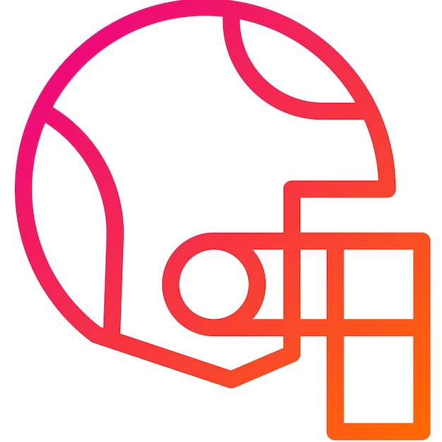 Ilustración del diseño del icono vectorial del casco