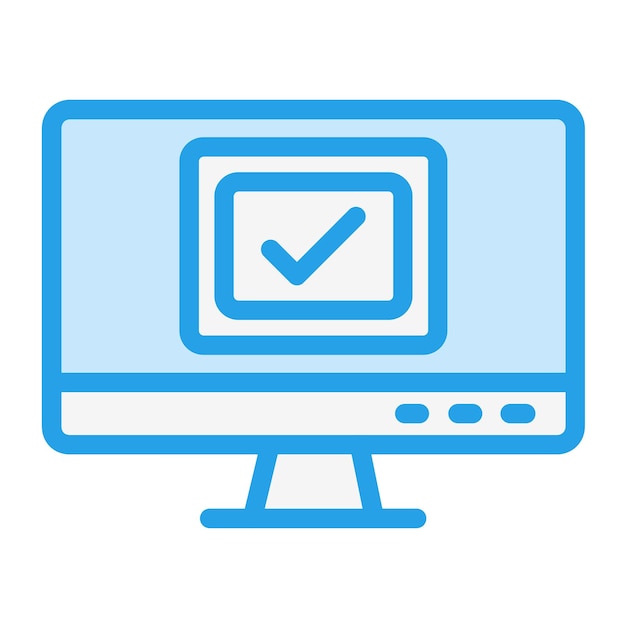 Ilustración del diseño del icono vectorial de la casilla de verificación