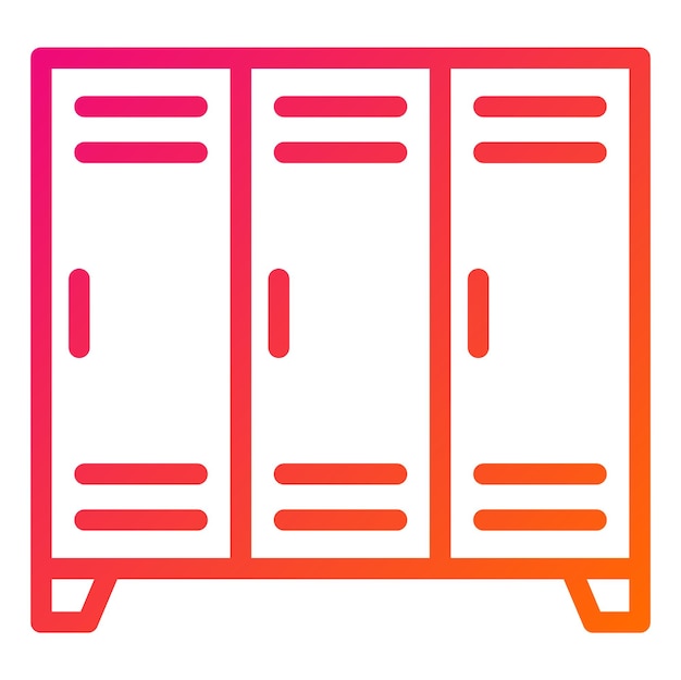 Ilustración del diseño del icono vectorial del casillero