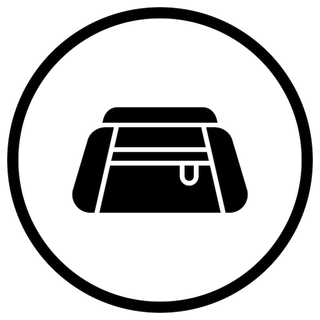 Ilustración del diseño del icono vectorial del caso