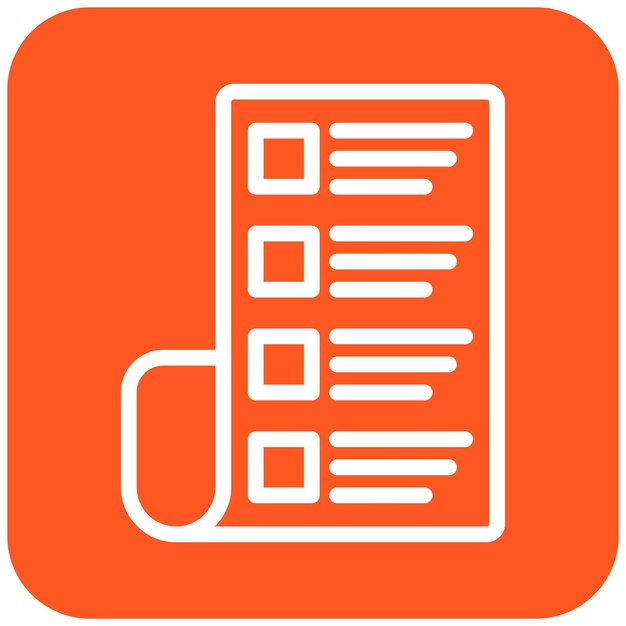 Ilustración del diseño del icono vectorial del catálogo