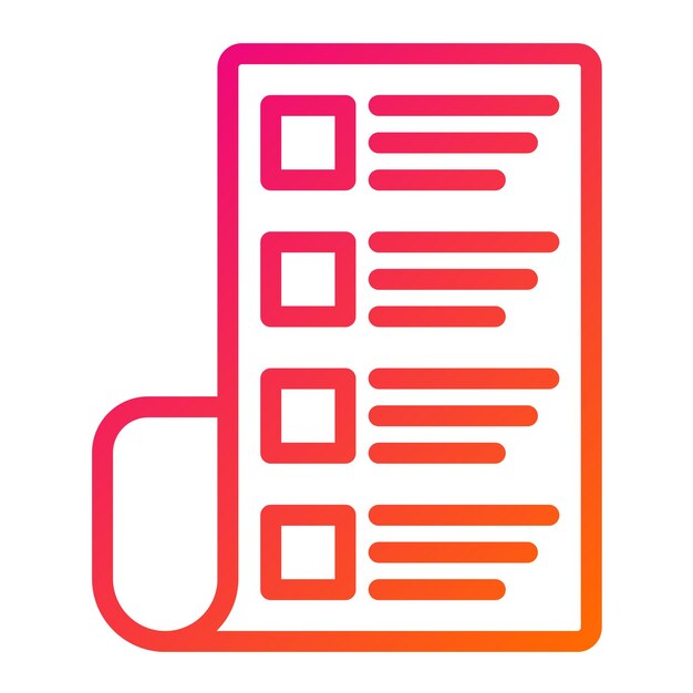 Ilustración del diseño del icono vectorial del catálogo