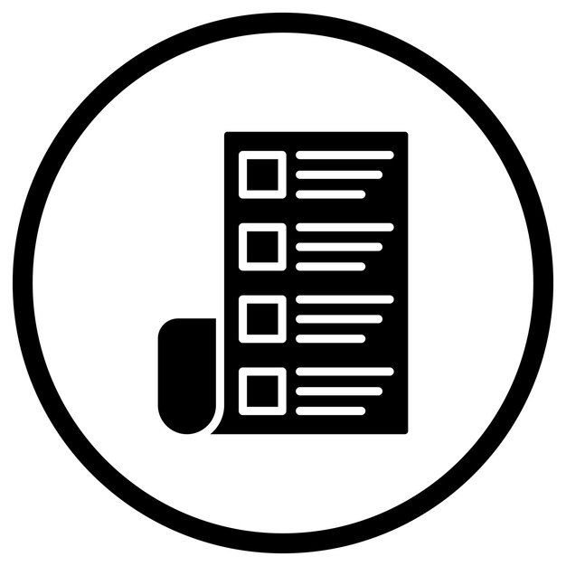 Ilustración del diseño del icono vectorial del catálogo