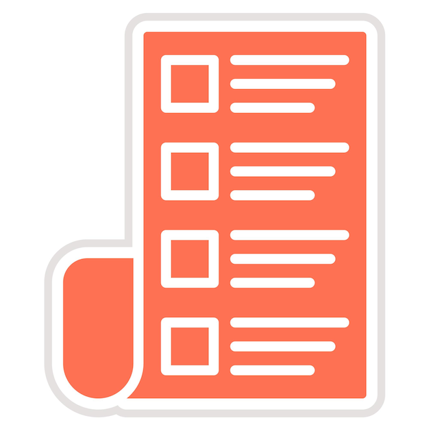 Ilustración del diseño del icono vectorial del catálogo