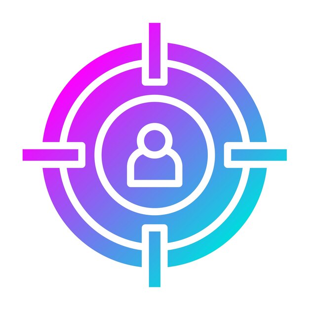 Ilustración del diseño del icono vectorial de caza de cabezas