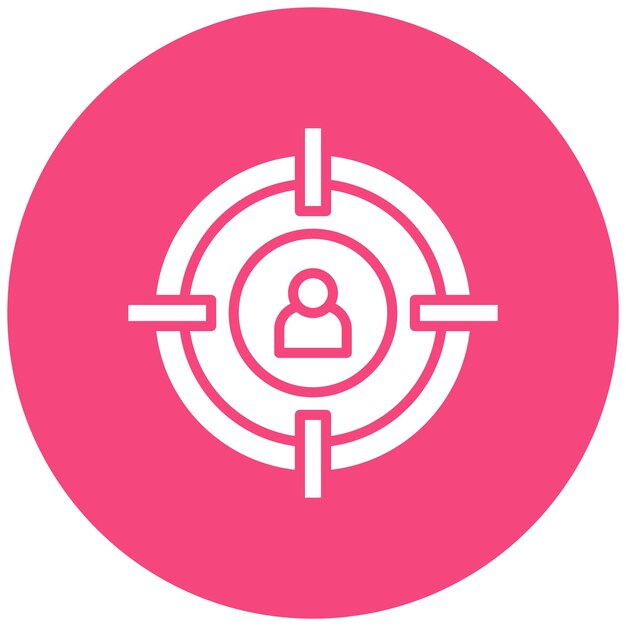 Ilustración del diseño del icono vectorial de caza de cabezas