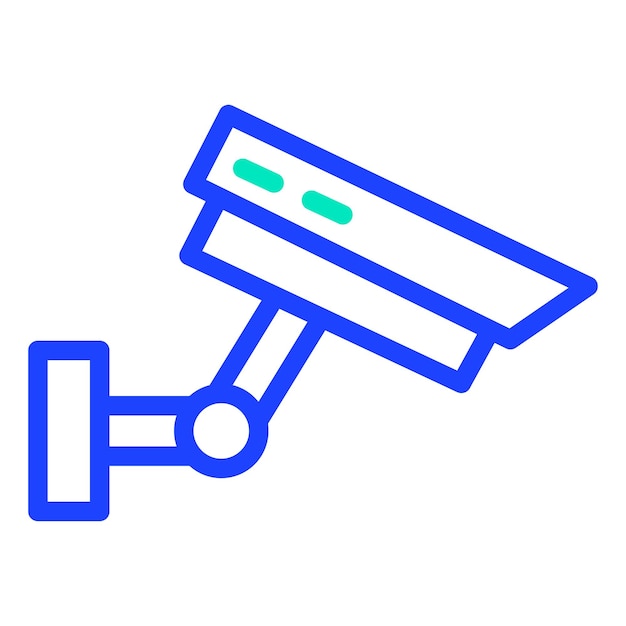 Ilustración del diseño del icono vectorial de CCTV
