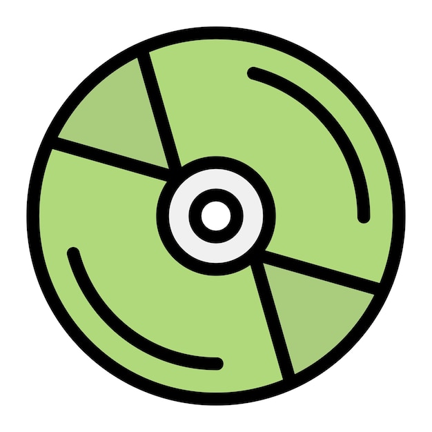 Vector ilustración del diseño del icono vectorial de cd