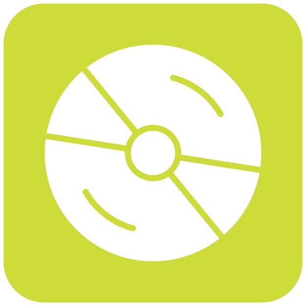 Ilustración del diseño del icono vectorial de CD