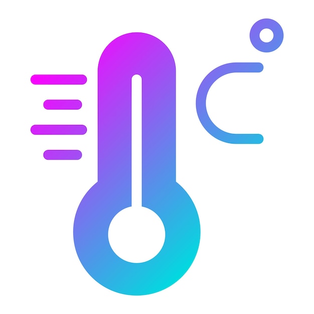 Ilustración del diseño del icono vectorial de Celsius
