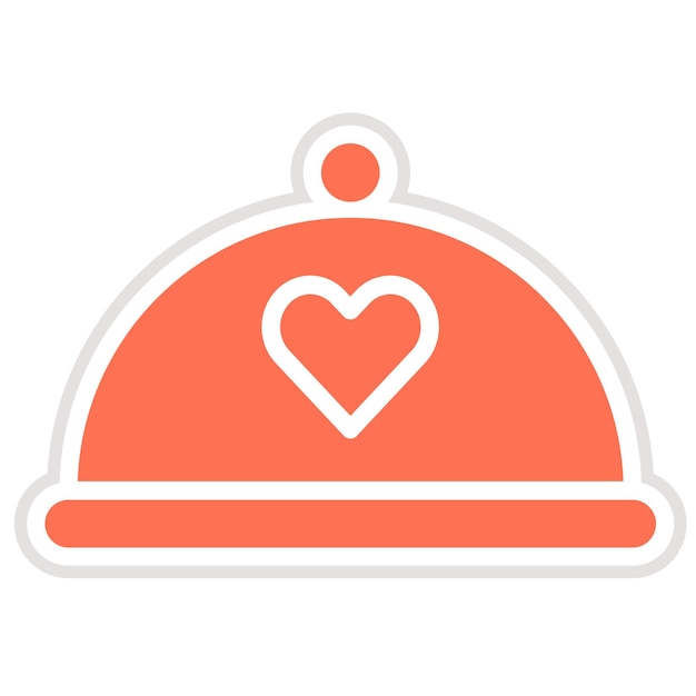 Ilustración del diseño del icono vectorial de la cena romántica