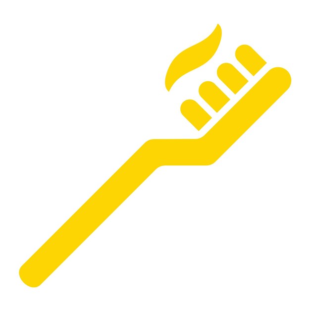 Ilustración del diseño del icono vectorial del cepillo de dientes
