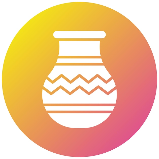 Ilustración del diseño del icono vectorial de la cerámica