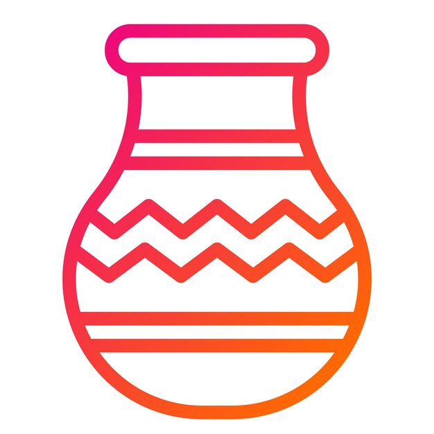 Ilustración del diseño del icono vectorial de la cerámica