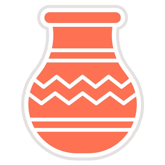 Ilustración del diseño del icono vectorial de la cerámica