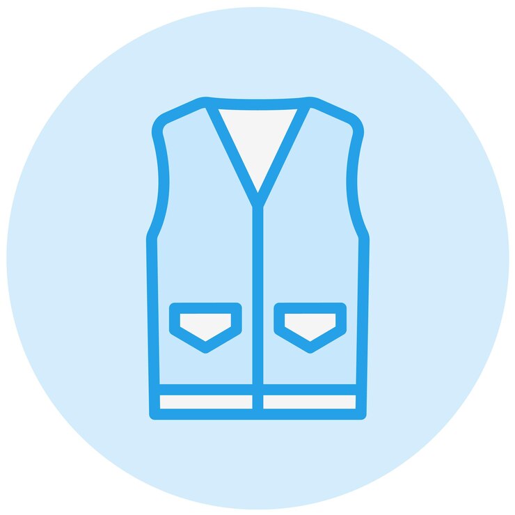Vector ilustración del diseño del icono vectorial del chaleco