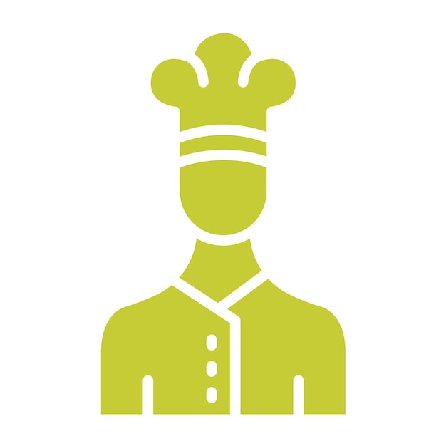 Ilustración del diseño del icono vectorial del chef