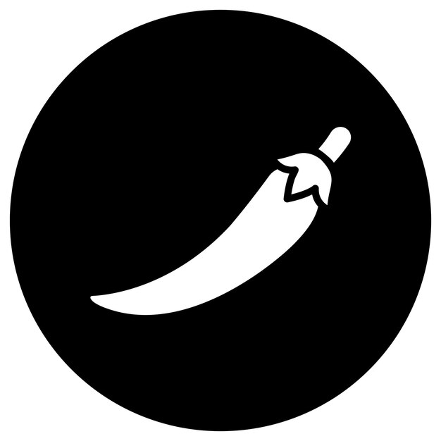 Ilustración del diseño del icono vectorial del chile