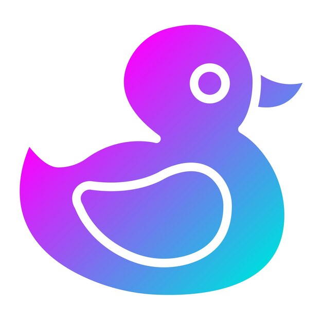 Ilustración del diseño del icono vectorial del cisne