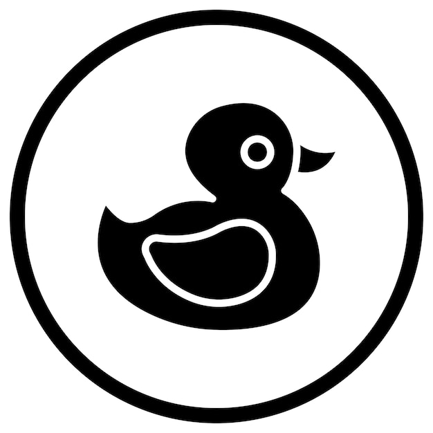 Ilustración del diseño del icono vectorial del cisne