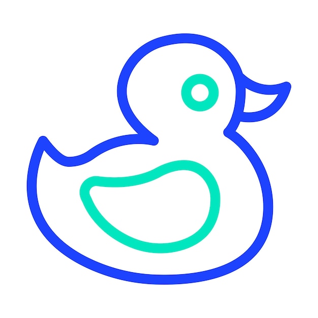Ilustración del diseño del icono vectorial del cisne