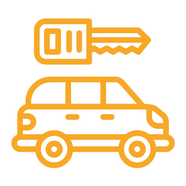 Ilustración del diseño del icono vectorial clave