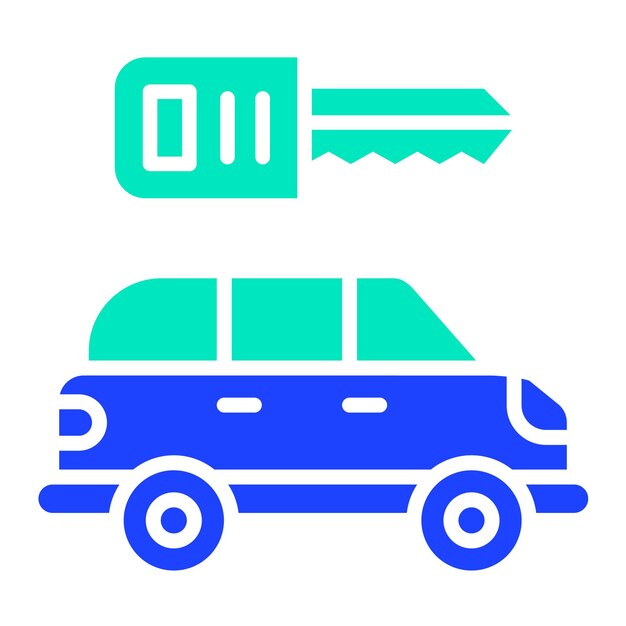 Ilustración del diseño del icono vectorial clave