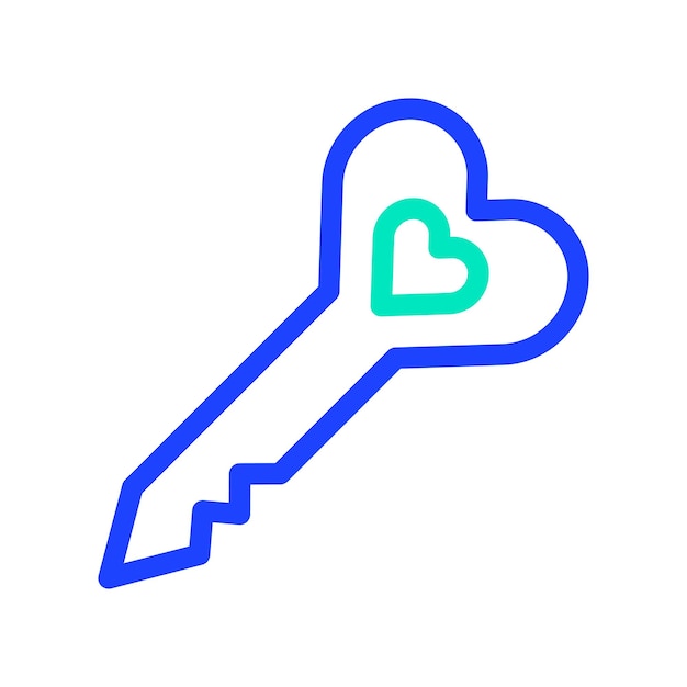 Ilustración del diseño del icono vectorial clave