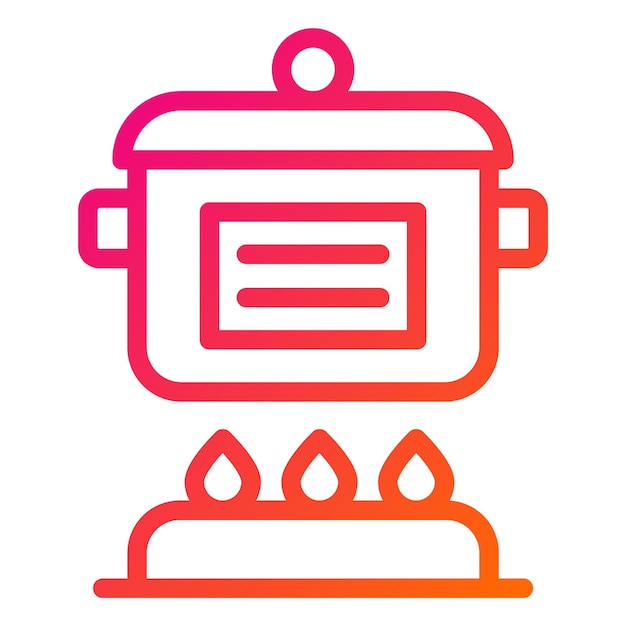 Ilustración del diseño del icono vectorial de la cocina