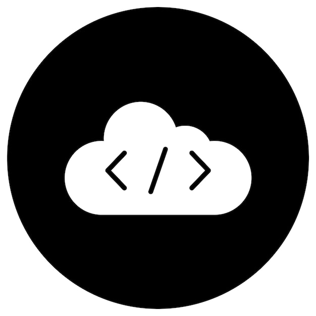 Ilustración del diseño del icono vectorial de codificación