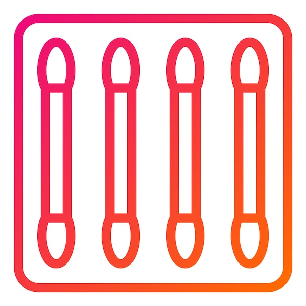 Ilustración del diseño del icono vectorial de los cogollos de algodón
