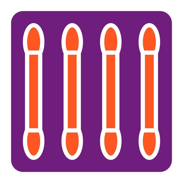 Vector ilustración del diseño del icono vectorial de los cogollos de algodón