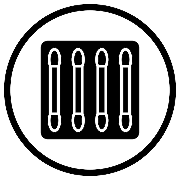 Ilustración del diseño del icono vectorial de los cogollos de algodón