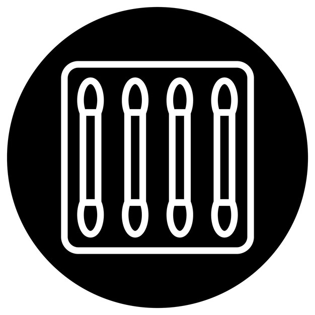 Ilustración del diseño del icono vectorial de los cogollos de algodón