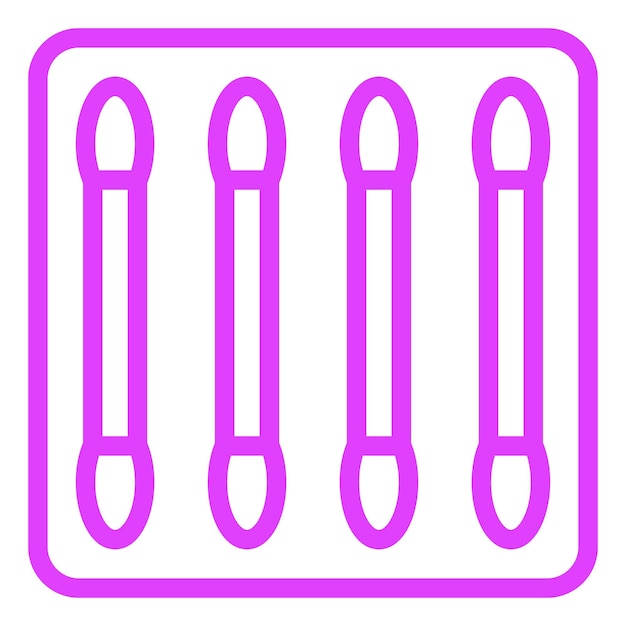 Ilustración del diseño del icono vectorial de los cogollos de algodón