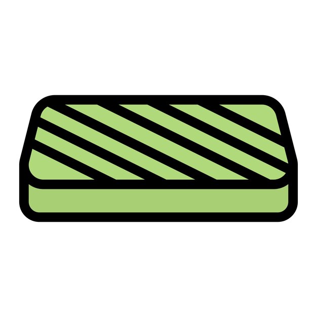 Ilustración del diseño del icono vectorial del colchón