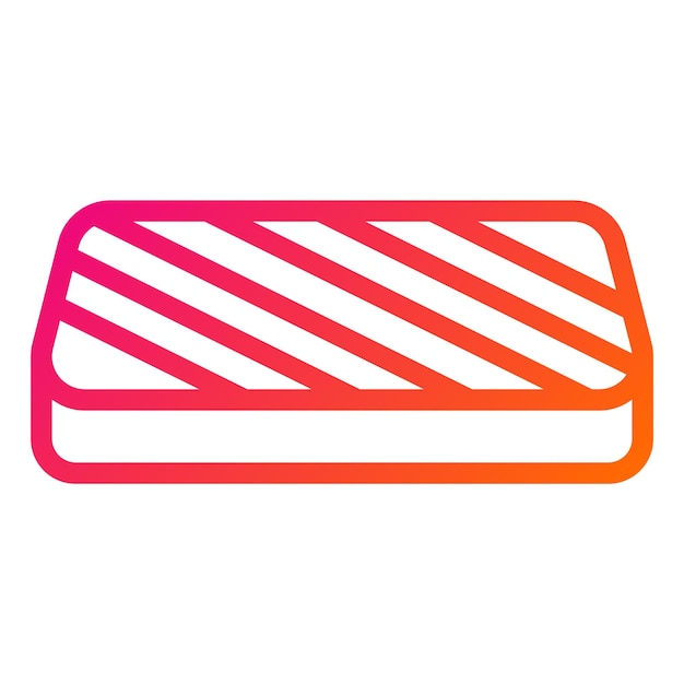 Ilustración del diseño del icono vectorial del colchón